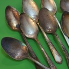 Mixed Lots Silverplate Mixed Lot Spoons  Assorted Patterns Flatware