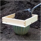  durable Wooden Garden Sieve  1pc Durable Rustic Wooden Garden Sieve