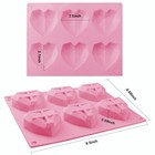 6-cavity Silicone Cake Mold Diy Chocolate Cookies Baking Love Mould Xmas Party