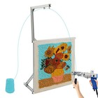 Rug Hooking Punch Needle Tufting Frame  stand Adjustable Homemade Sturdy 80 67cm