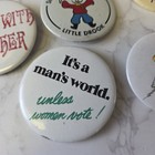 Lot Of Vintage Button Pins - Baylor Bears - Fronzie- Teacher - Vote - And More 