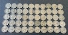 Lot Of 146 Mixed Date Jefferson Nickel Circulated Silver War 5 Cent Coins Pds