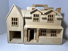 Melissa   Doug Fold Go Wooden Dollhouse   Vintage  Imaginative Play No Furniture