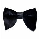 Velvet Oversized Bow Tie Big Bowknot Pre-tied Wedding Party D  Royal B  