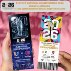 3-pack  Indiana Vs Miami 2026 National Championship Custom Replica Tickets Stubs