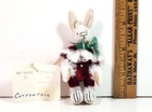 Little Gem Teddy Bear  rabbit   cottontail  Hand Crafted No Case