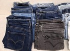 Wholesale Lot  20 Pairs Womens Levis Jeans Mixed Sizes Cuts 501 Wedgie Ribcage 