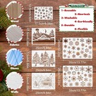 6 Pcs Christmas Snowflake Stencil For Crafts  Diy Snow Flake Stencil Winter Xmas