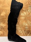 Black Over The Knee Suede Womens Boots Size 7 5