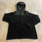 Nike Kids Black Fleece Hooded Jacket Size Large Full Zip Youth Boys Lightweight