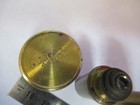 Rare Antique Brass London Objective Optics Microscope Part As Pictured  87-ft-30
