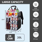 24 40 Cans Cooler Backpack Leakproof Insulated Soft Bag For Picnic Camping Beach