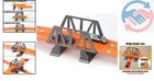 Durable Double Lane Bridge For Hot Wheels Tracks - Seamless Fit In Grey