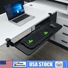 Keyboard Tray Under Desk  Pull Out Keyboard Tray With C-clamp Mount  25 6 x9 6 