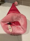 Victoria s Secret Sexy Little Things Pink Satin Santa Hat Rhinestones Fur Nwt 