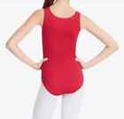 Nwt Capezio  cc201 Red Garnet Adult Tank Leotard Small  Medium  And Xlarge Avail