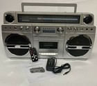 Techplay  monster S  1980s-style Portable Boombox cd cassette Am fm  Rechargeabl
