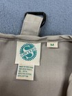 Vintage Sawyers Vest Mens Medium Beige Canvas Utility Multi Pocket Full Zip 90s