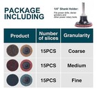 46pcs Roll Lock Sanding Discs 2inch Quick Change Discs W  Holder For Die Grinder