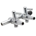 2pcs 2-way Aquarium Metal Gang Manifold Air Line Control Valve Air Tap Air Sp
