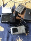 Lot Of 4 Digital Cameras  Mixed For Parts Or Repair Only  Olympus  Sony  Kodak