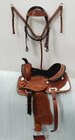 Premium Leather Western Barrel Racing Trail Horse Tack Saddle In All Sizes 