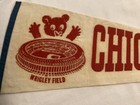 1950s  Chicago Cubs Wrigley Field Full Size Pennant Mlb Baseball Vintage