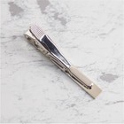 Solid Brass Metal Necktie Tie Clip  Tie Bar 2-1 8  X 1 4  Silver gold black