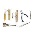 8pcs Stone Setting Tool Kit Zipper Storage Case For Jewelry Crafting Repair