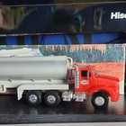 Texaco Gas   Oil Advertising Tanker Truck Toy  Red Cab Gray Trailer And Box