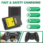 2pcs Rechargeable Battery Pack Usb 4800mah Charger Cable For Xbox 360 Controller