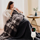 Heated Electric Blanket Full Size 72 x84  Flannel 10 Levels Over-heat Protection