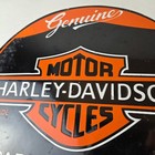 Vintage Harley Davidson Motorcycles Sign - Porcelain Parts Service Gas Pump Sign