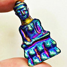 Leklai Rainbow Meditation Buddha Magic Lucky Protection Wealth Thai Amulet 17707