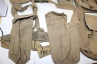 Ww2 Era British Field Gear Army Military Canvas Backpack Belt Ammo Pouch Set B