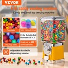 Vevor 17 h Gumball Machine Vending Coin Bank Vintage Candy Dispenser Pc Yellow