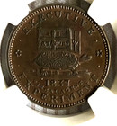 1837 Hard Times Token Tortoise  jackass Ht-33 Ngc Ms 62