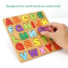 Wooden Puzzles For Toddlers  3pack Alphabet Shape Puzzles For Kids 3 Wooden
