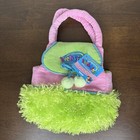 Webkinz Pet Carrier Purse Tote Handbag Ganz Green Pink Plush Hc100 Y2k Micro Bag