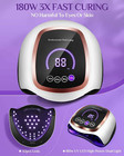 Uv Led Nail Lamp  180w Nail Dryer For Gel Polish With Lcd Display  Auto Sensor A