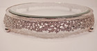 Olivia Riegel Crystal  silver Isadora  Cake Plateau