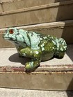 Arnel  14    Ceramic Frog Toad Patio Garden Decor Figurine Mcm Frothy Great Glaze 