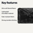 Soft Fleece Throw Blanket  Cozy Microfiber  Feels Comfortable On Skin 
