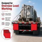 High Visibility Red Safety Flags For Oversize Flag  Deep Flag-18 x18 