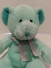 Vtg Russ Berrie Pisces Teddy Bear Plush Zodiac Teal 90s Horoscope Star Sign