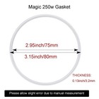 Rubber Gasket Seal Replacement O Ring Magic Bullet Juice Blenders Spares 2 Pcs