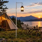 Camping Lantern Holder Stand Folding Outdoor Light Pole For Backyard And Travel