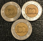 3 1997 Hungary Bimetal 100 Forint Coins-oct660