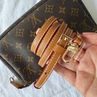 Tan Red Crossbody Vachetta Leather Strap Replacement For Louis Vuitton Croisette