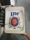 Vintage Light Miller Lite Beer Everbrite Wall Sign 19  X 14  - Working 
